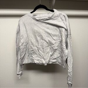 Calvin Klein Light Gray Crop Top